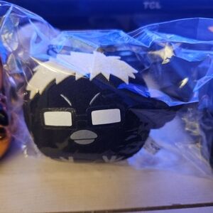 Black and White Plush Keychain